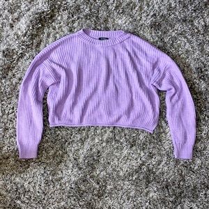 Cropped Purple Sweater